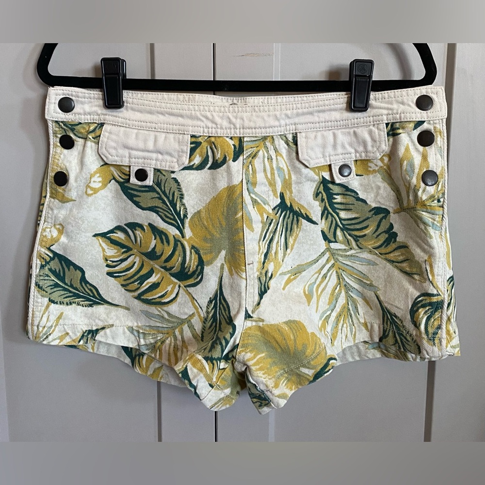 Free People/We The Free Palm Tropical Combo Denim Shorts size 31
